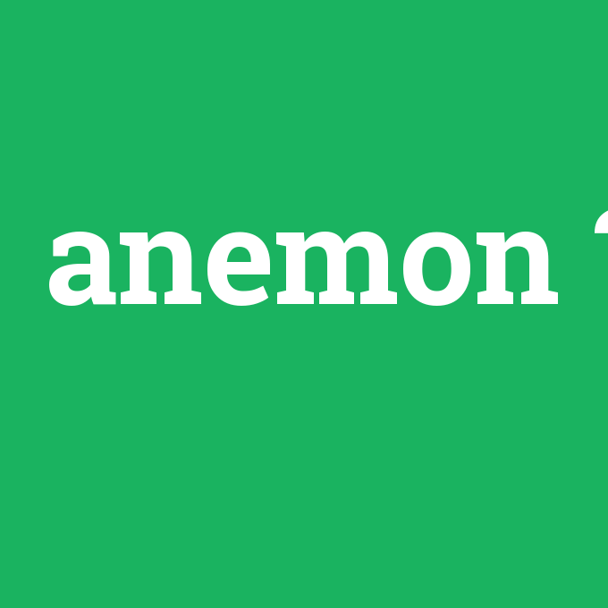 anemon, anemon nedir ,anemon ne demek