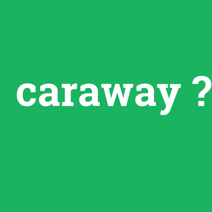 caraway, caraway nedir ,caraway ne demek