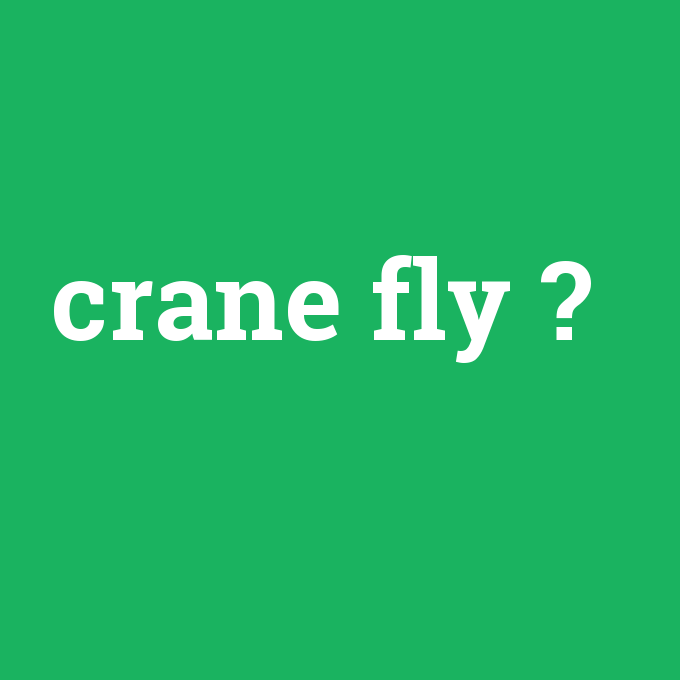 crane fly, crane fly nedir ,crane fly ne demek