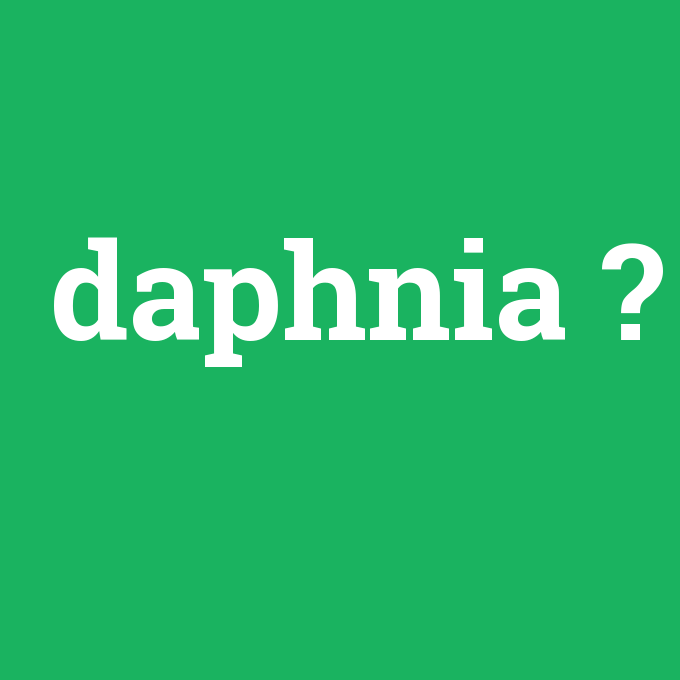 daphnia, daphnia nedir ,daphnia ne demek