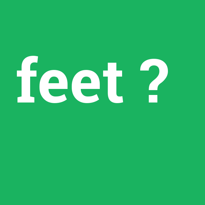 feet, feet nedir ,feet ne demek