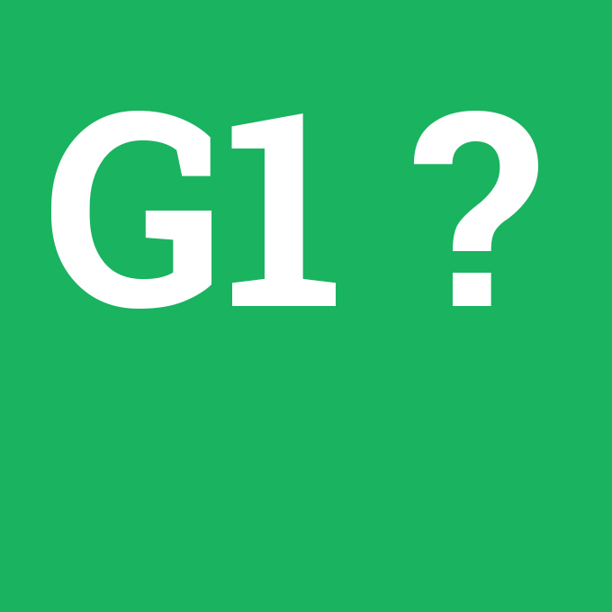 G1, G1 nedir ,G1 ne demek