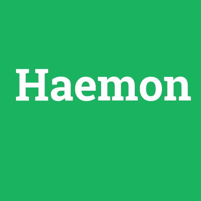 Haemon, Haemon nedir ,Haemon ne demek