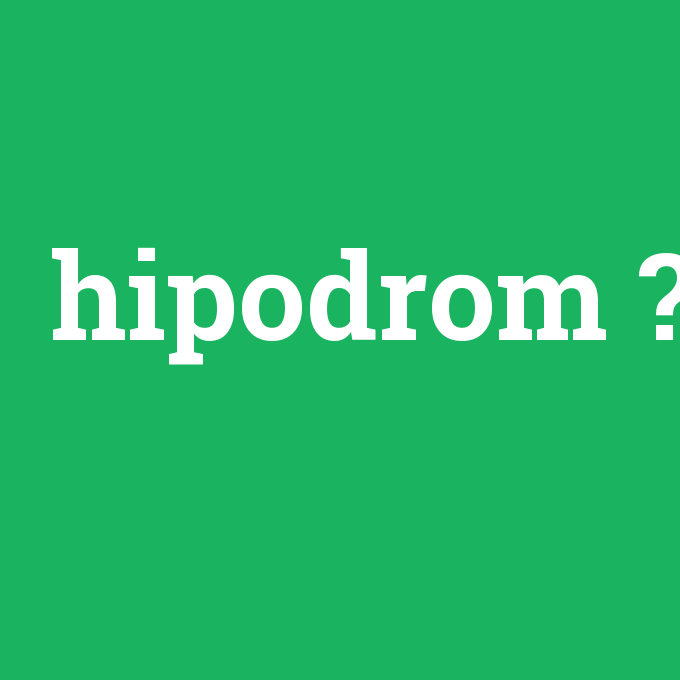 hipodrom, hipodrom nedir ,hipodrom ne demek