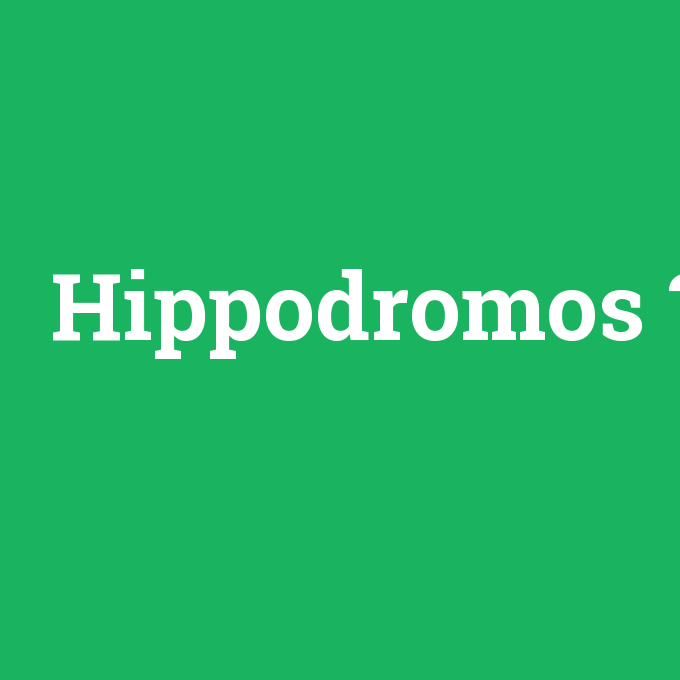 Hippodromos, Hippodromos nedir ,Hippodromos ne demek