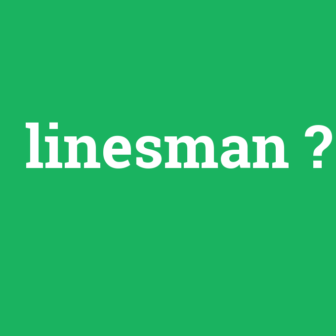 linesman, linesman nedir ,linesman ne demek