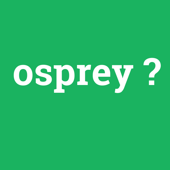 osprey, osprey nedir ,osprey ne demek