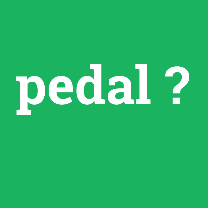 pedal, pedal nedir ,pedal ne demek
