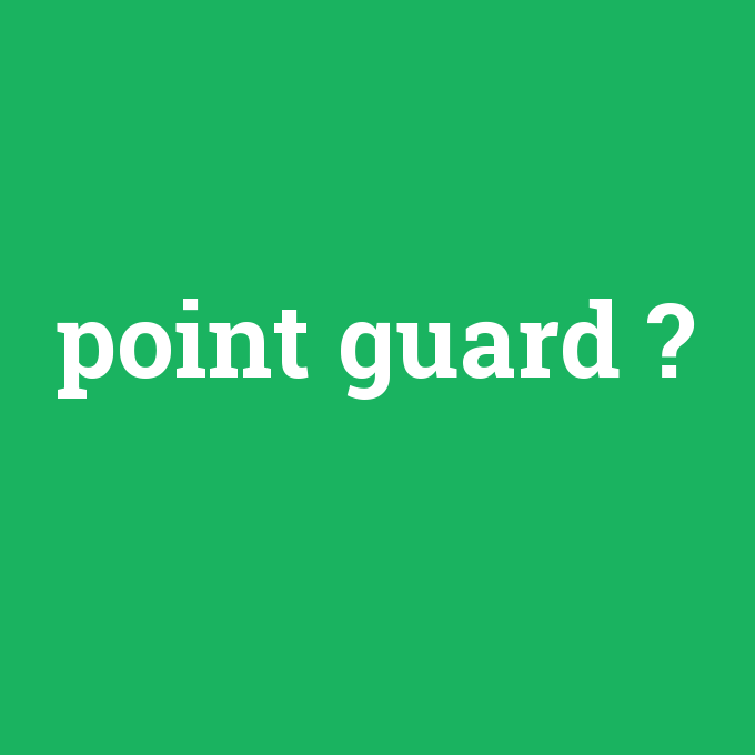 point guard, point guard nedir ,point guard ne demek
