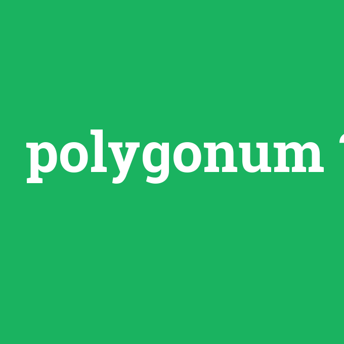 polygonum, polygonum nedir ,polygonum ne demek