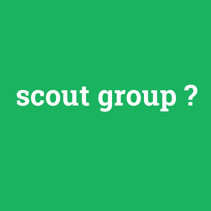 scout group, scout group nedir ,scout group ne demek