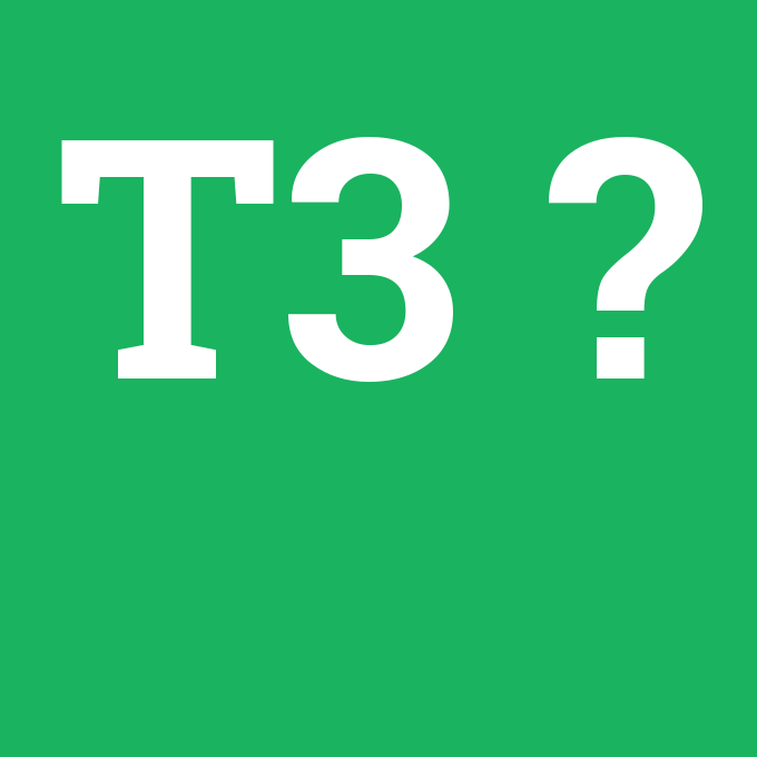 T3, T3 nedir ,T3 ne demek