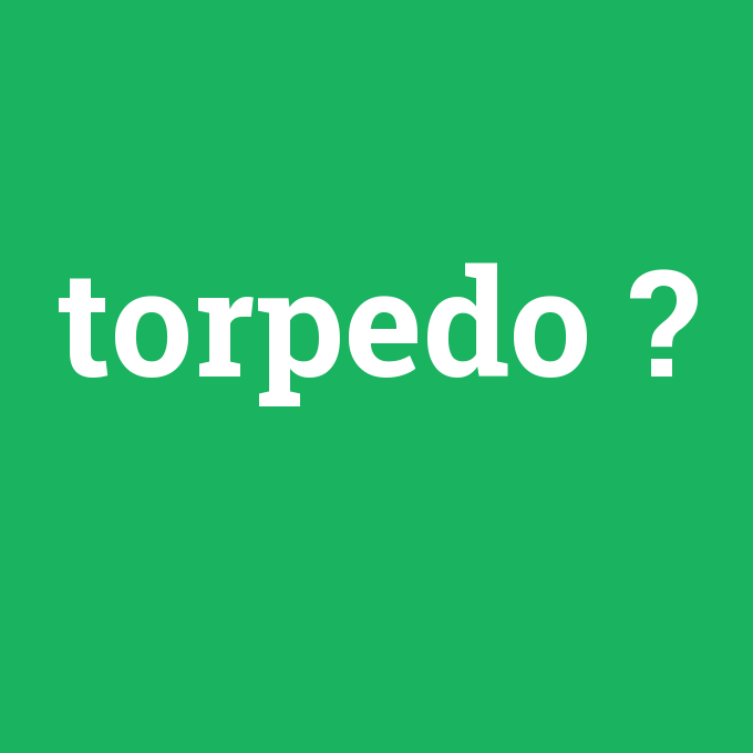 torpedo, torpedo nedir ,torpedo ne demek