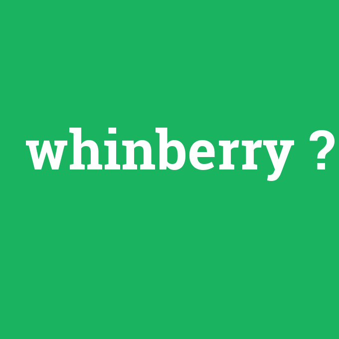 whinberry, whinberry nedir ,whinberry ne demek
