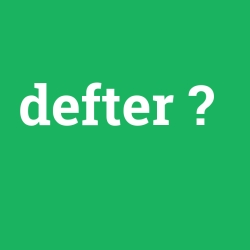 defter