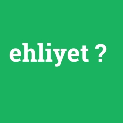 ehliyet