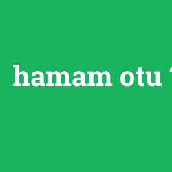 hamam otu