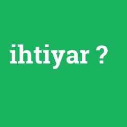 ihtiyar