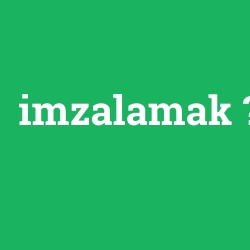 imzalamak