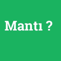 Mantı