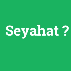 Seyahat