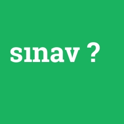 sınav