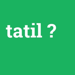tatil