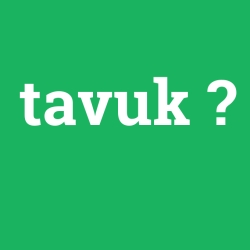 tavuk