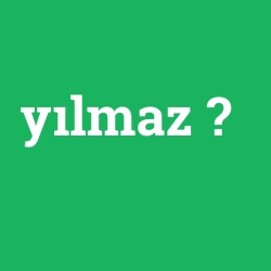 yılmaz
