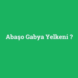 Abaşo Gabya Yelkeni