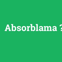 Absorblama