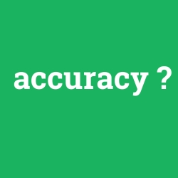 Accuracy foto galeri