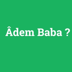 Âdem Baba