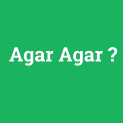 Agar Agar foto galeri