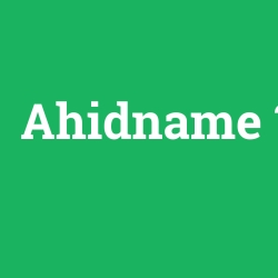 Ahidname