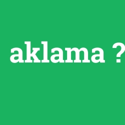aklama