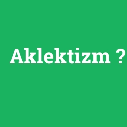 Aklektizm
