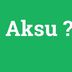 Aksu