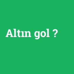 Altın gol