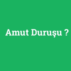 Amut Duruşu