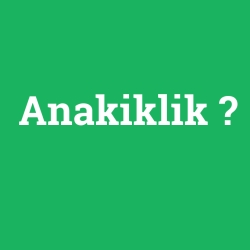 Anakiklik