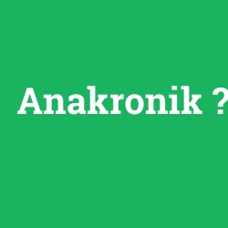 Anakronik foto galeri