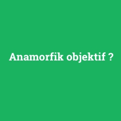 Anamorfik objektif
