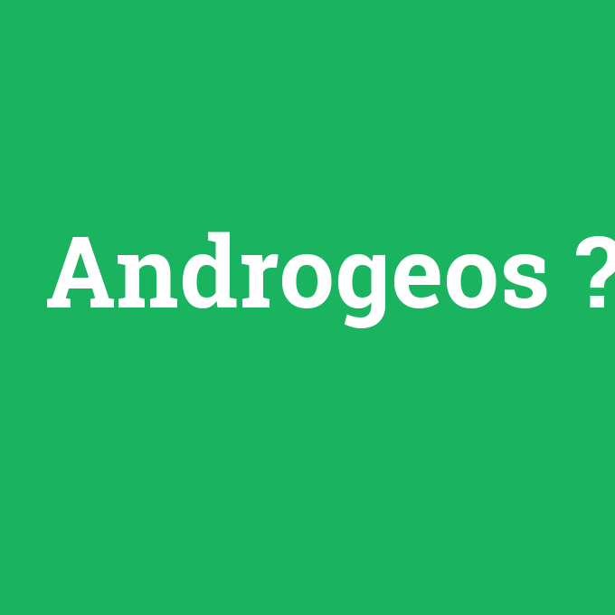 Androgeos, Androgeos nedir ,Androgeos ne demek
