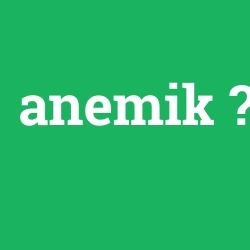 anemik