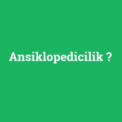 Ansiklopedicilik