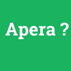 Apera