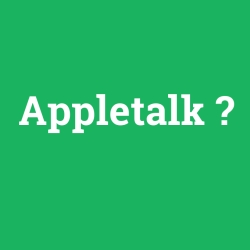 Appletalk foto galeri