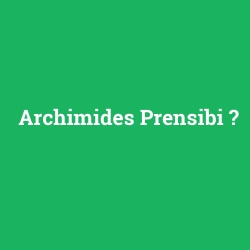 Archimides Prensibi