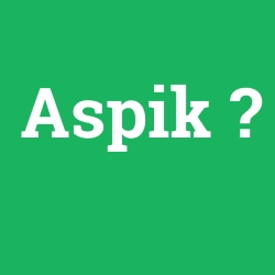 Aspik